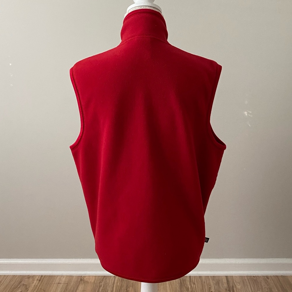 Vail Colorado Fleece Full Zip Vest Red - Picture 7 of 13